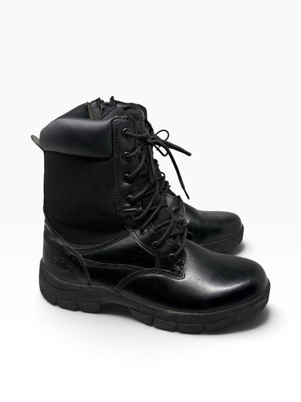 Texas Steer Mens Kadmus 3 Black Leather Tactical Combat Work Boots US 13 EU 46.5